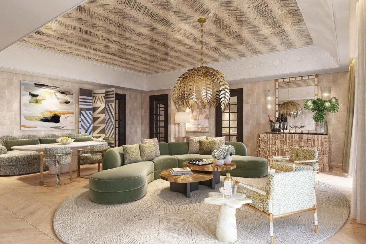 Luxury suite at Palmhouse Florida with sea view